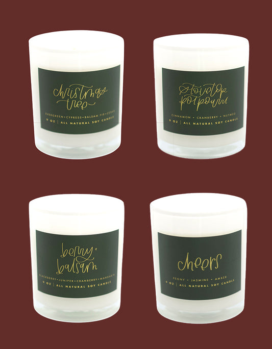 Holiday Candle Full Set - 4 Scents