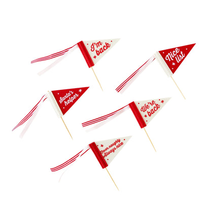 Elf Mini Felt Pennant Flags