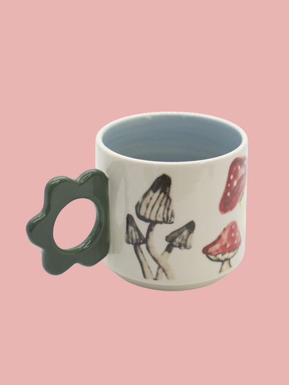 Mushroom Meadow Mug - 15 oz