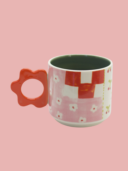 Cherry Picnic Mug - 15 oz