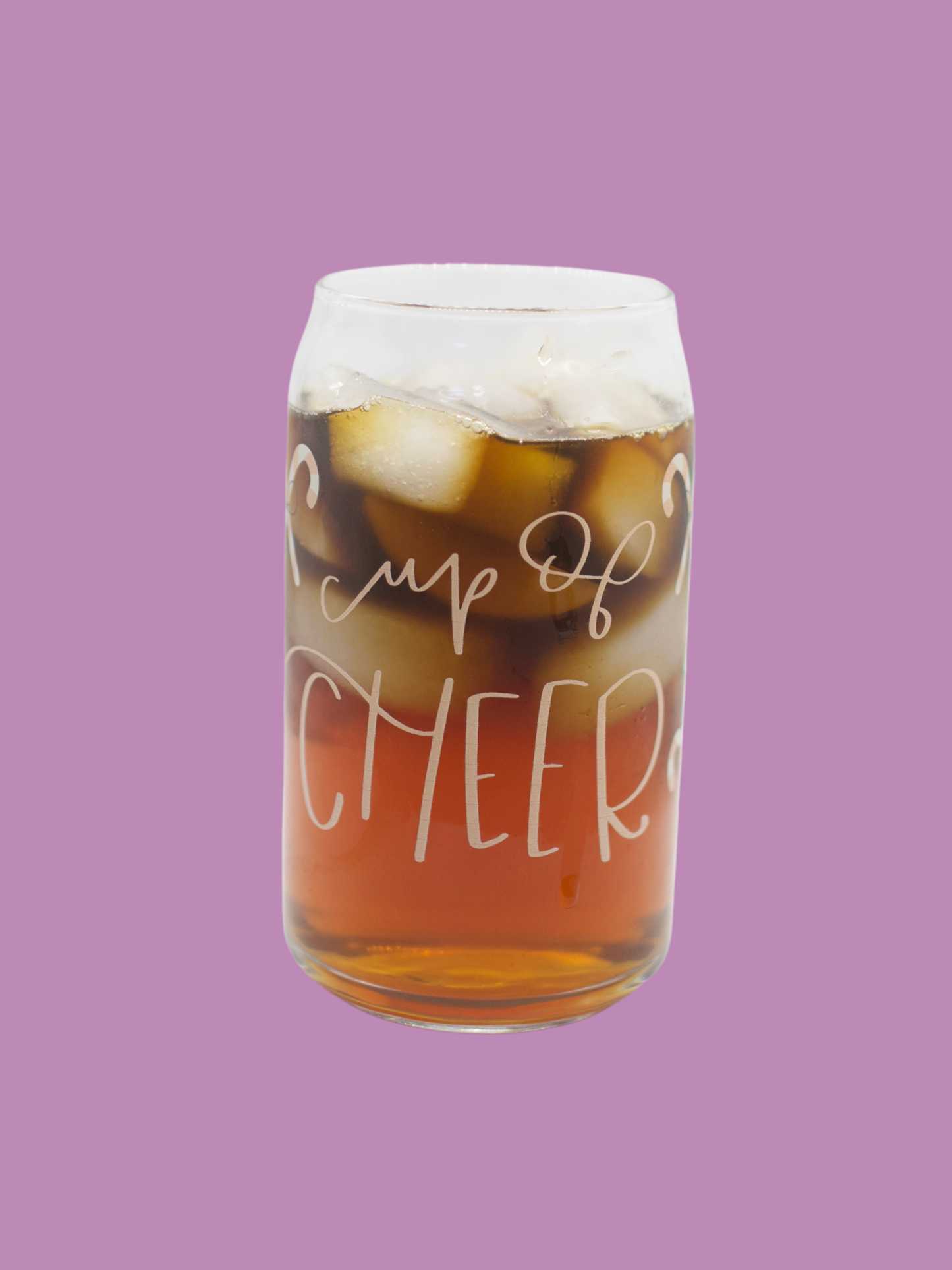 Cup of Cheer Can Glass