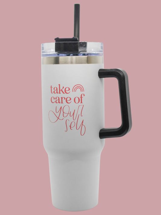 IMPERFECT Take Care of Yourself 40 oz Tumbler