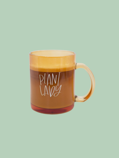 Plant Lady Glass Mug