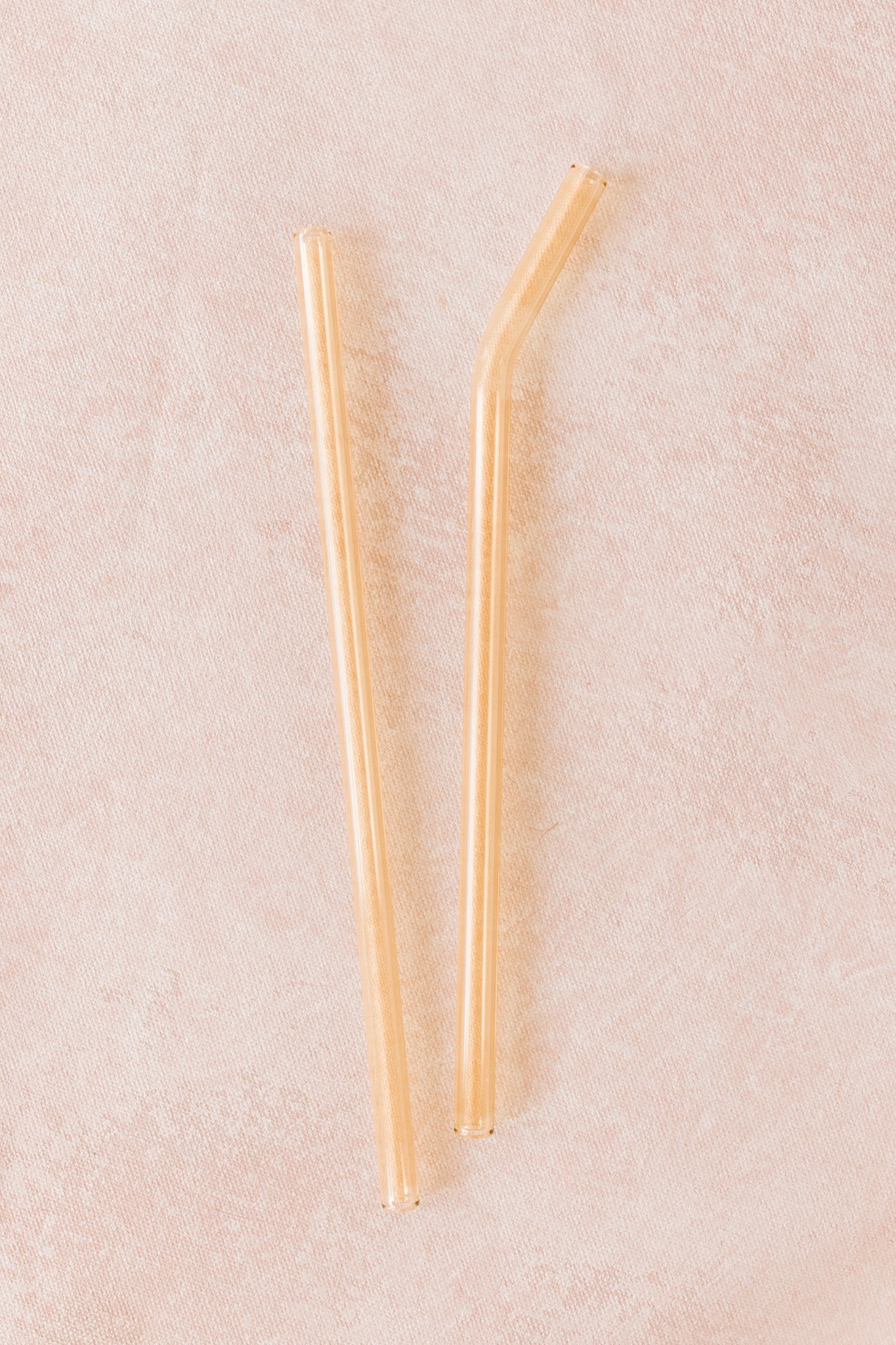 Glass Pastel Straws - Pack of 2