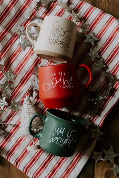 IMPERFECT Tis the Season, To be Jolly Red Mug