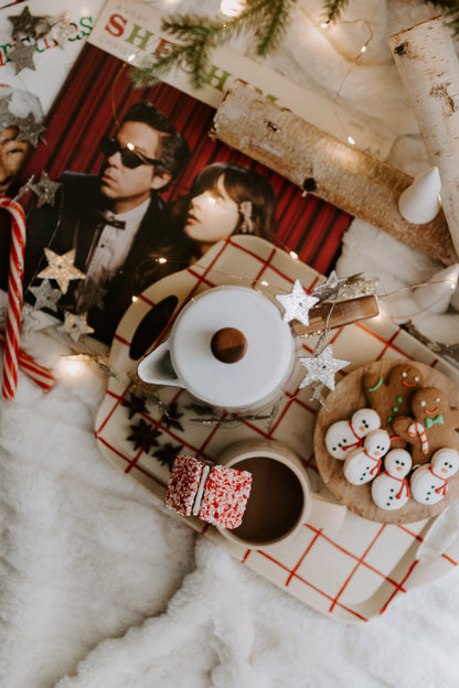 Silver Glitter Paper Star Garland