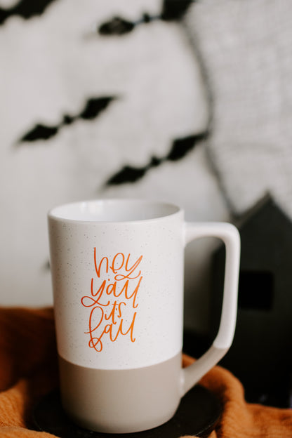 IMPERFECT Hey Y'all It's Fall Mug - NEW