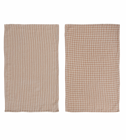 Double Cloth Cotton Tea Towel - 2 Styles