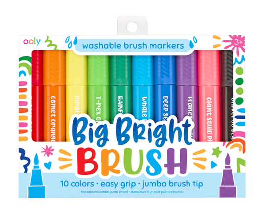 Big Bright Brush Markers - Set of 10