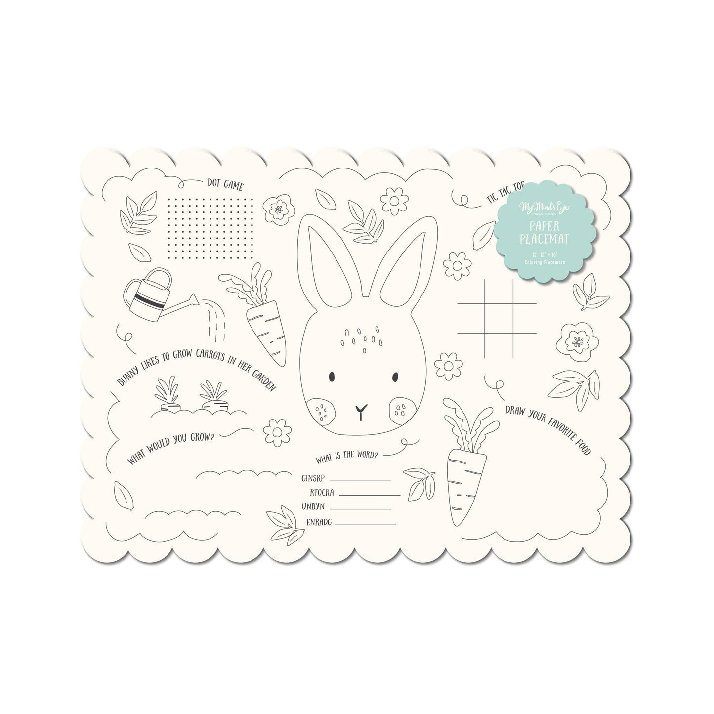 Spring Coloring Placemats