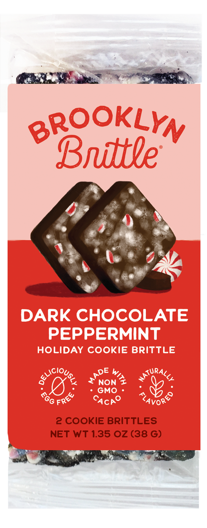 Dark Chocolate Peppermint Holiday Cookie Brittle