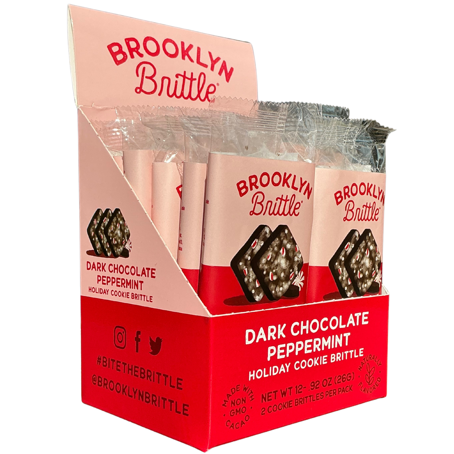 Dark Chocolate Peppermint Holiday Cookie Brittle