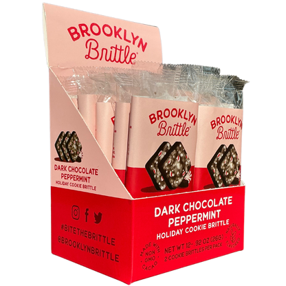 Dark Chocolate Peppermint Holiday Cookie Brittle