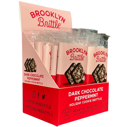 Dark Chocolate Peppermint Holiday Cookie Brittle