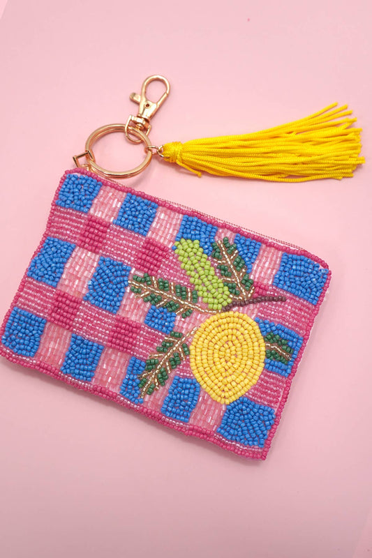 Lemon Checker Coin Purse