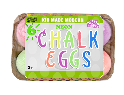 Neon Chalk Eggs - 6 pack