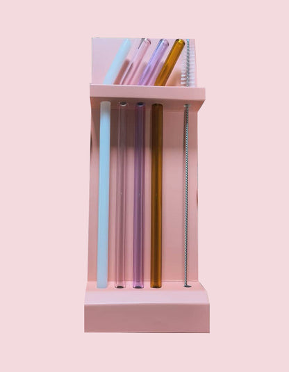 Glass Straw Pack - 4 Colors