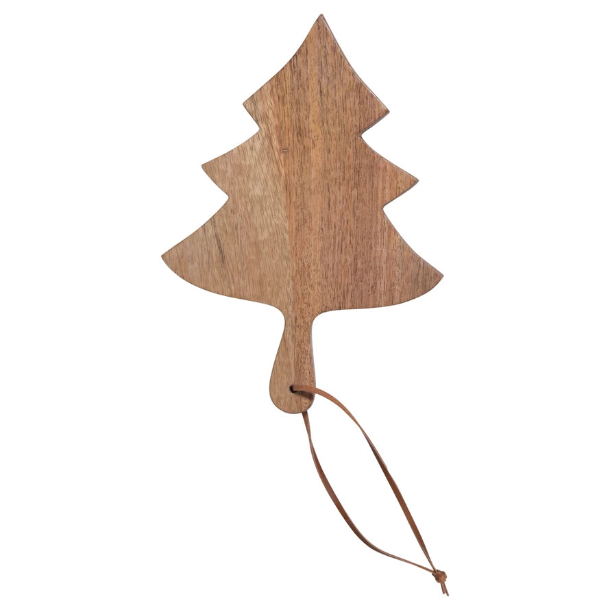 Christmas Tree Mini Cheese Board with Tie