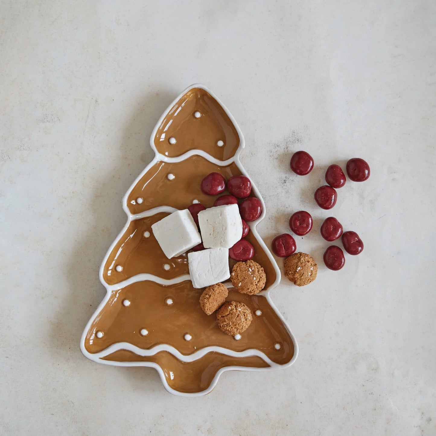 Gingerbread Tree Shaped Platter