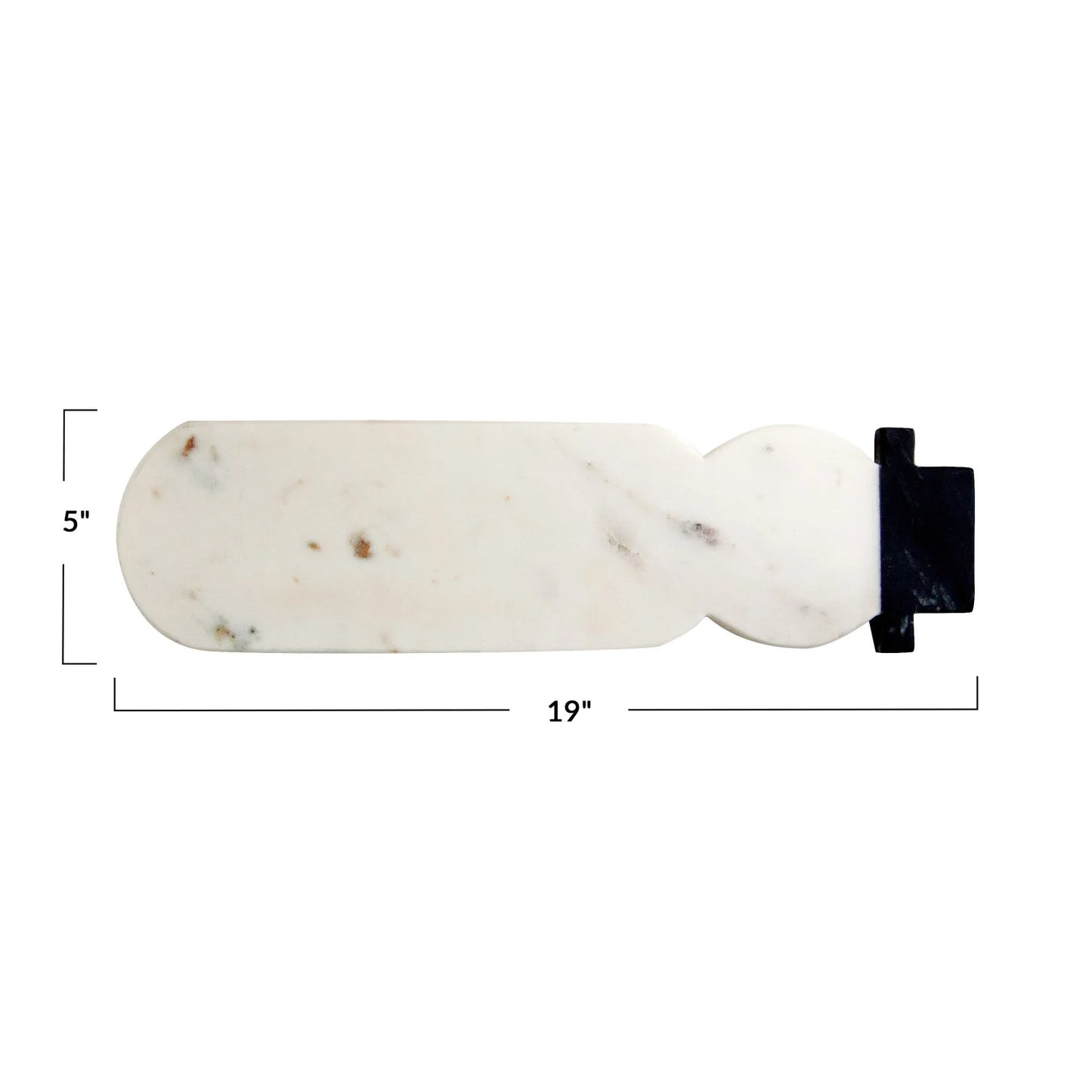 Marble Snowman Shaped Cheese/Cutting Board