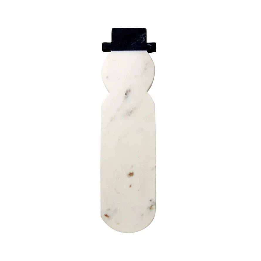 Marble Snowman Shaped Cheese/Cutting Board