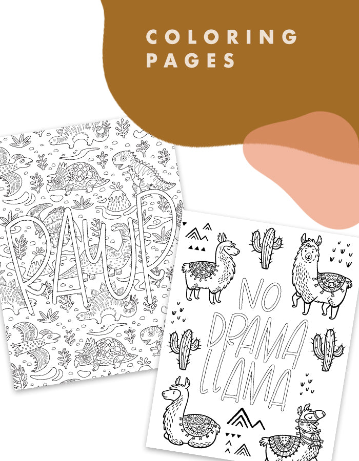 Color Page Set Coloring Pages - Set 1 – Chalkfulloflove