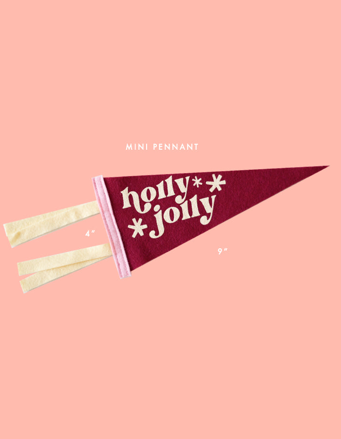 Holly Jolly Pennant