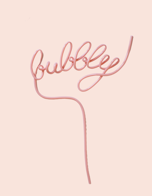 Word Straw - Bubbly