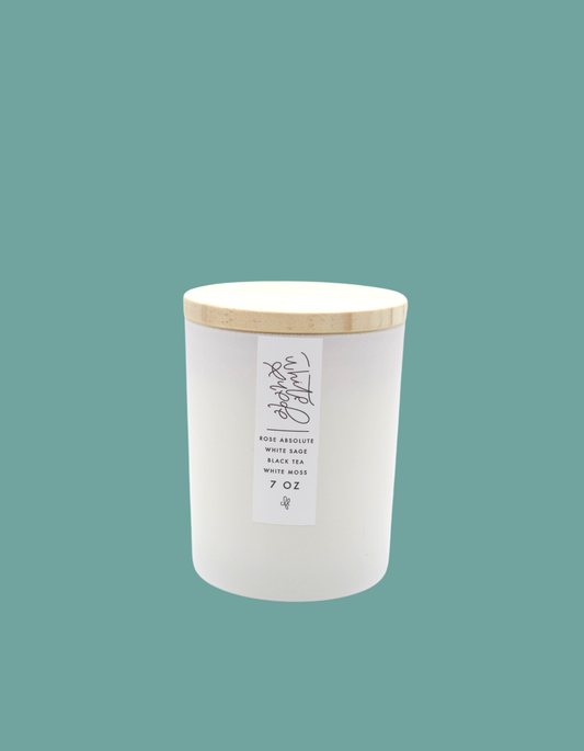 White Suede Candle, 7 oz
