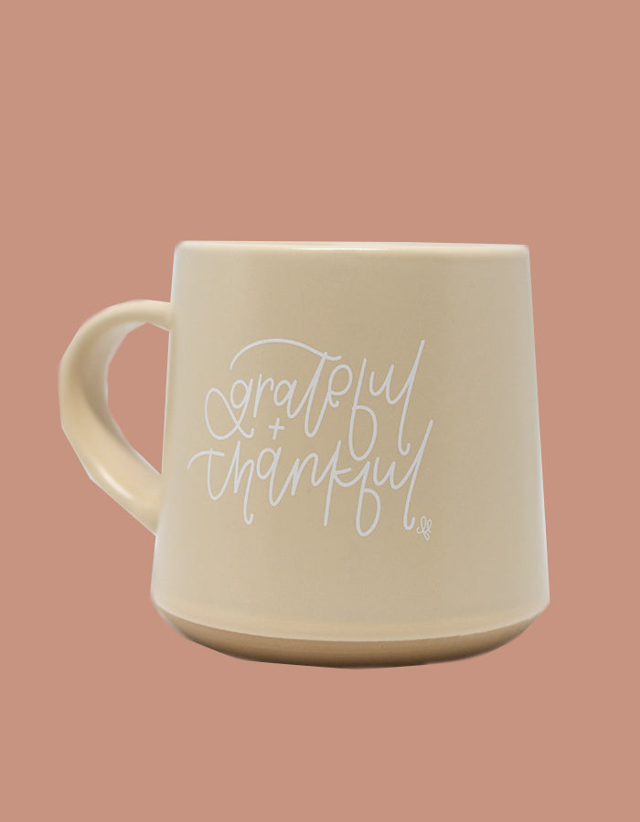 Grateful + Thankful Mug