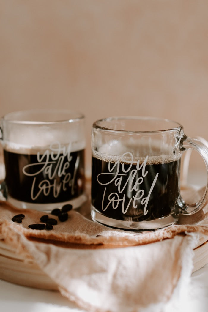 IMPERFECT You Are Loved Glass Mug