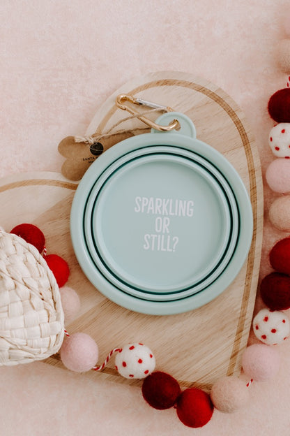 Collapsible Dog Bowl-'Sparkling or Still'