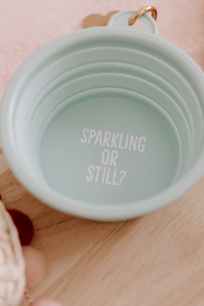 Collapsible Dog Bowl-'Sparkling or Still'