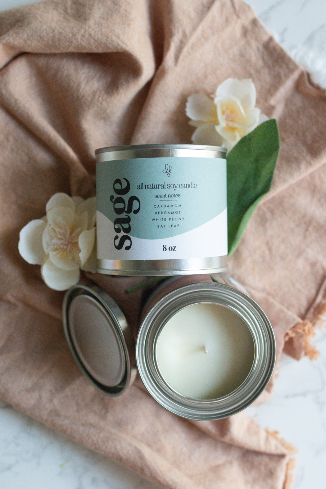 Sage - Paint Can Candle