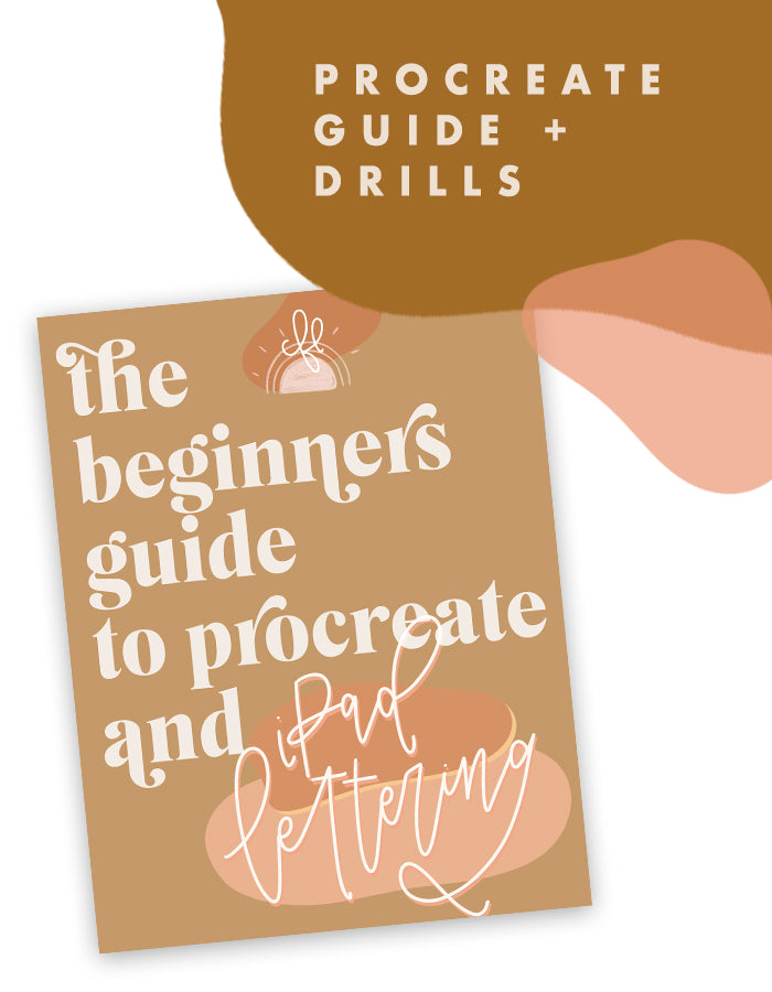 The Beginners Guide to Procreate + iPad Lettering (includes Letter Drills) - Chalkfulloflove