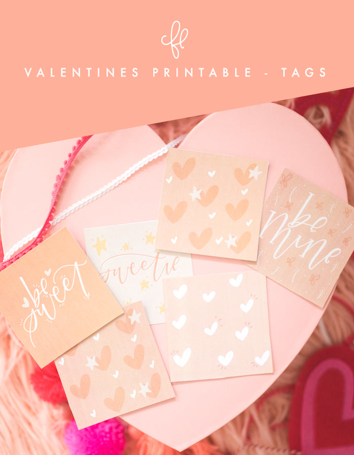 Valentine Printable - Tags - Chalkfulloflove