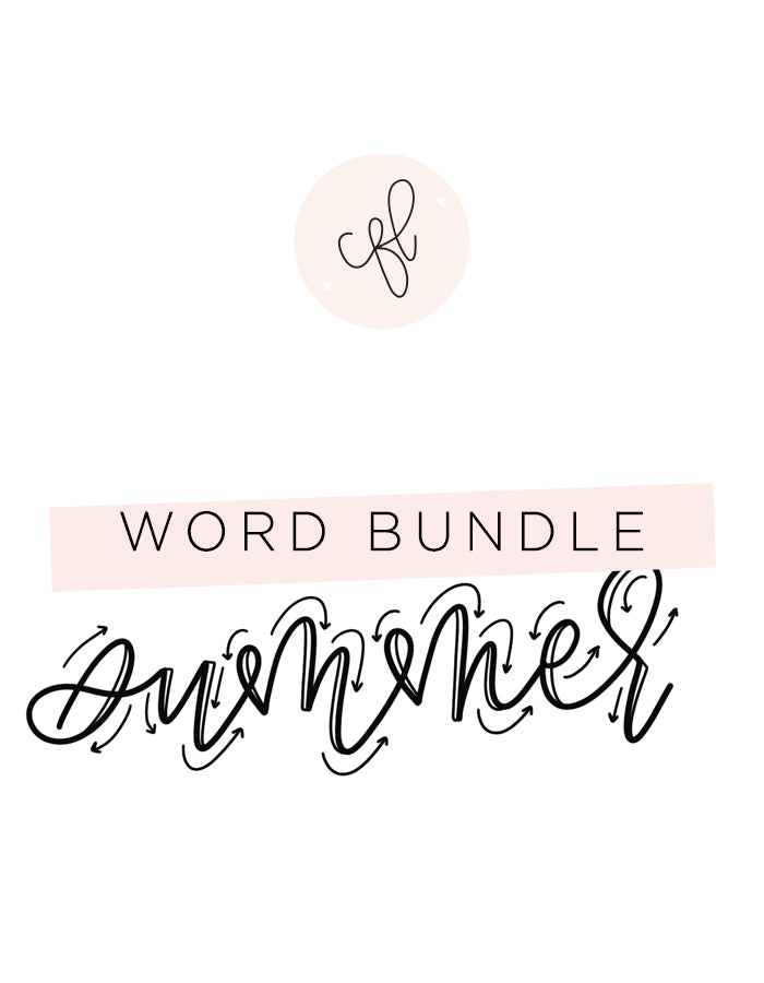 lettering + word bundles – Chalkfulloflove
