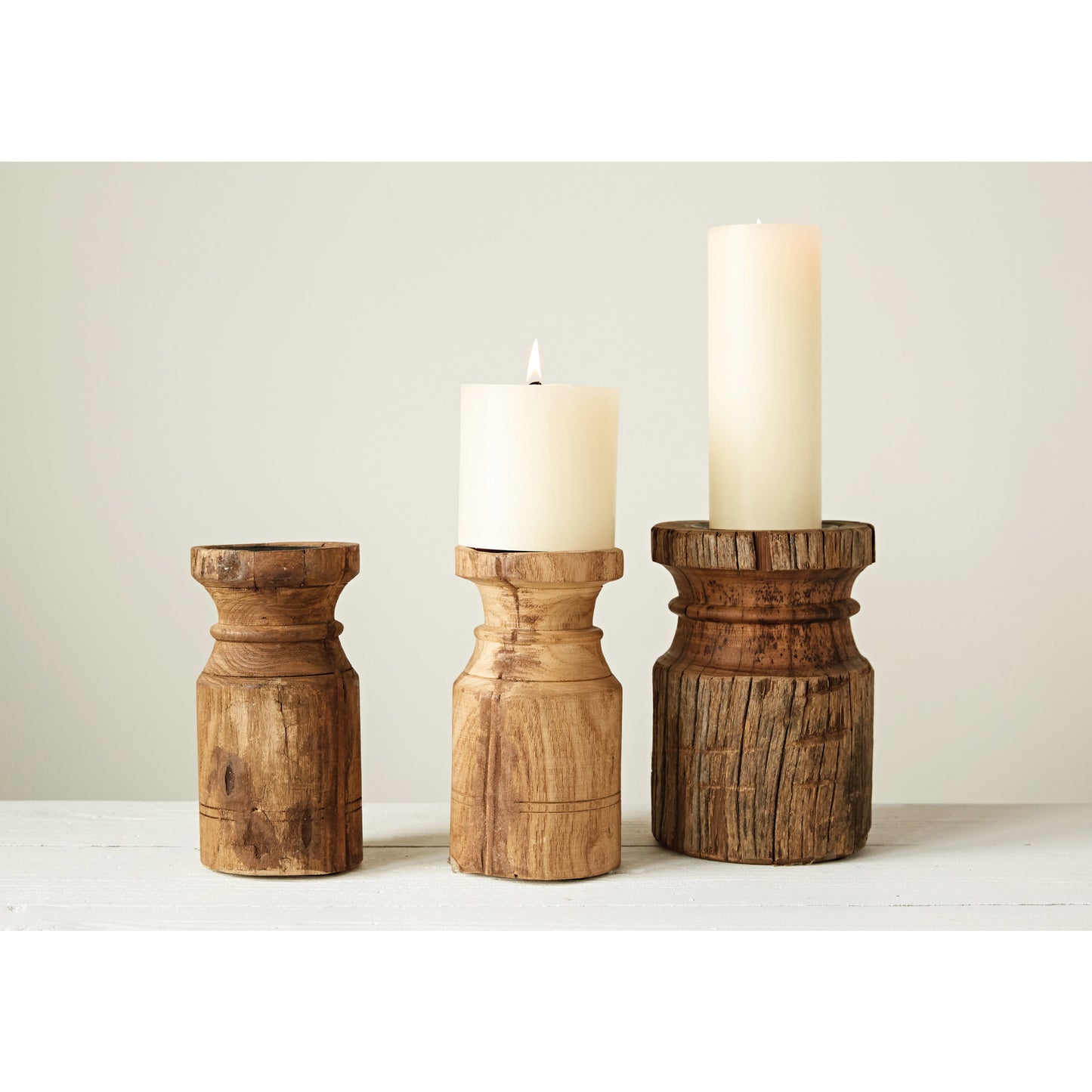 Reclaimed Wood Candle Holder